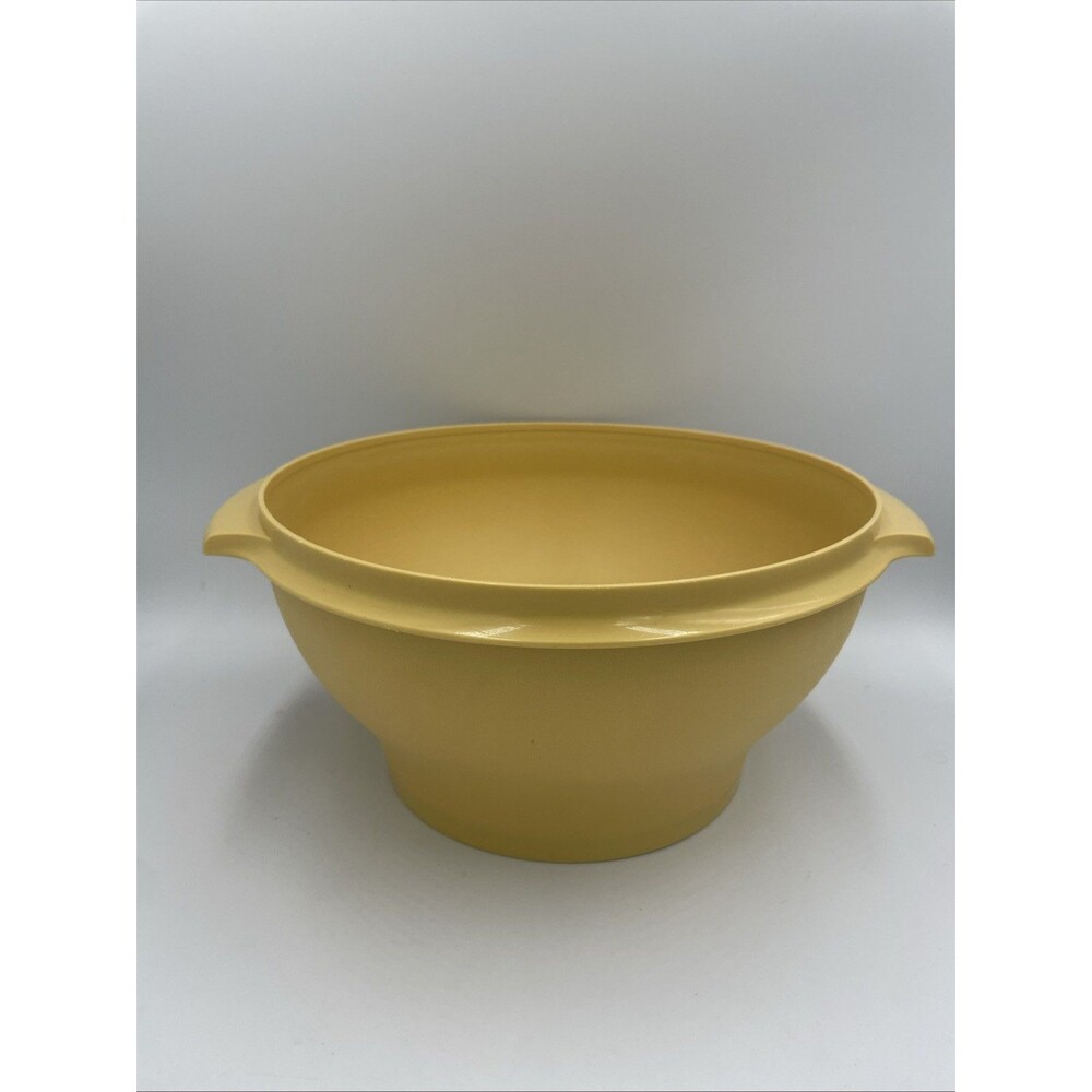 Vintage Tupperware Large Salad Bowl Harvest Gold Yellow 880 - No Lid